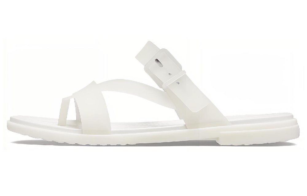 Crocs Tulum Slides 'Translucent White' Women's