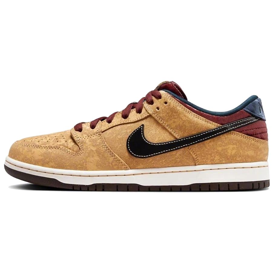 Nike Dunk SB Anti Slip Wear Resistant Low Top Skateboard Shoes Unisex Brown Black White