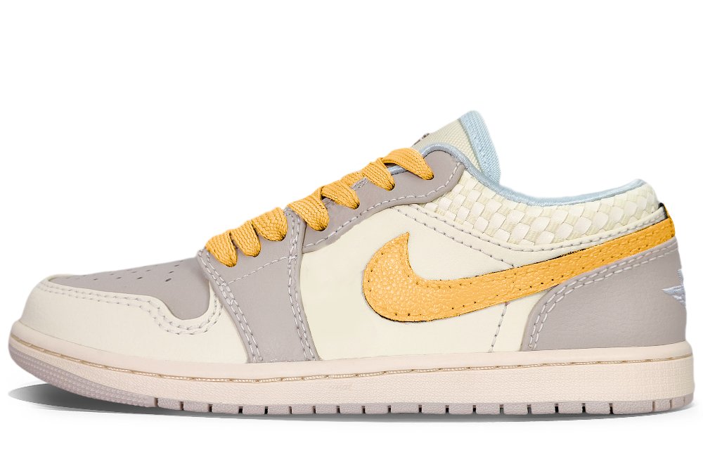 Jordan Air Jordan 1 YDCC Orange Soda Abrasion Resistant Low Top Vintage Basketball Shoes Unisex Orange