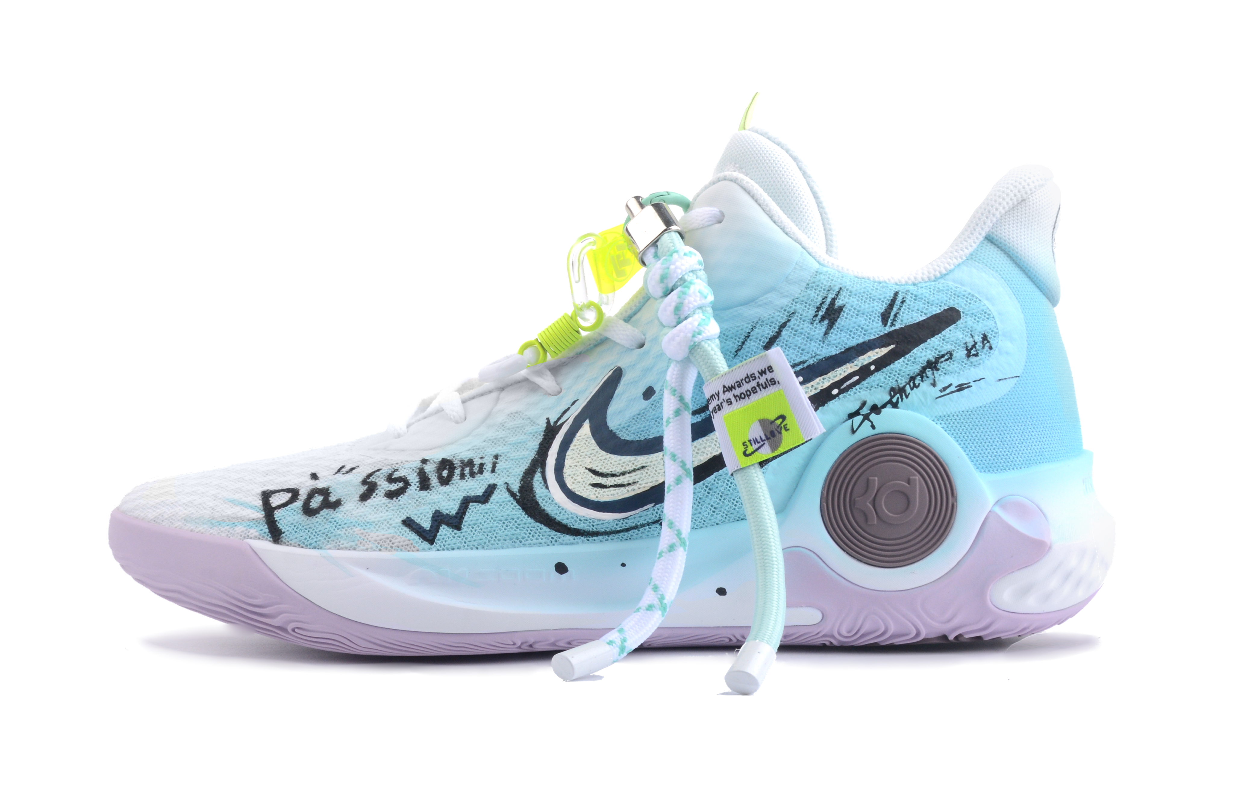 Nike KD Trey 5 IX Passion Ocean, Box Included Mid top Vintage Basketball Shoes Unisex Blue White