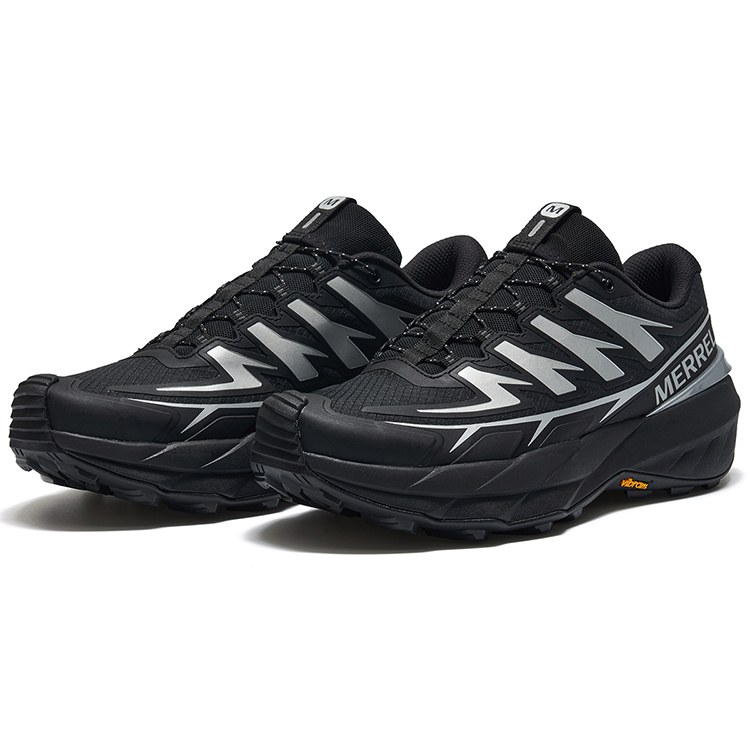 MERRELL VAST SKY Cushioning, Slip Resistant, Abrasion Resistant, Breathable Low Top Outdoor Shoes Unisex Black Silver купить в интернет-магазине Yoocart с быстрой доставкой по России.