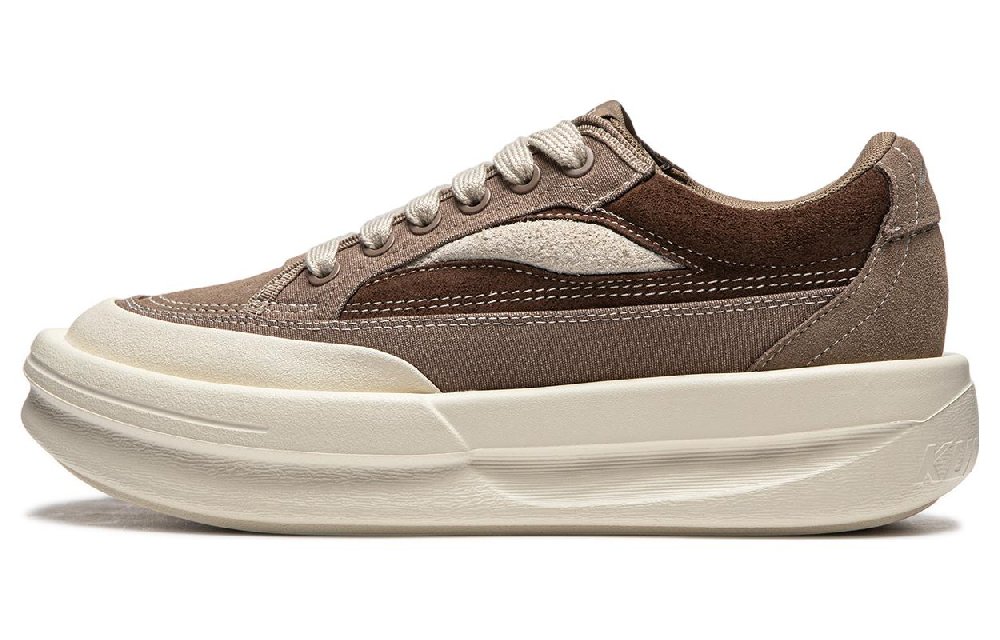 LiNing Slip-Resistant Low-Top Casual Shoes Unisex Brown