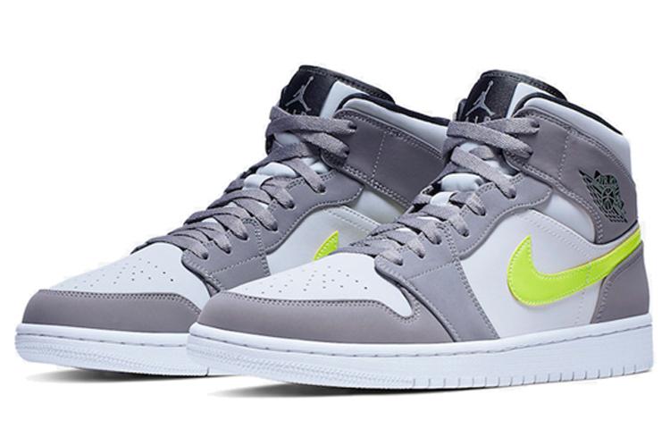 Jordan 1 Mid Gunsmoke Volt купить в интернет-магазине Yoocart с быстрой доставкой по России.