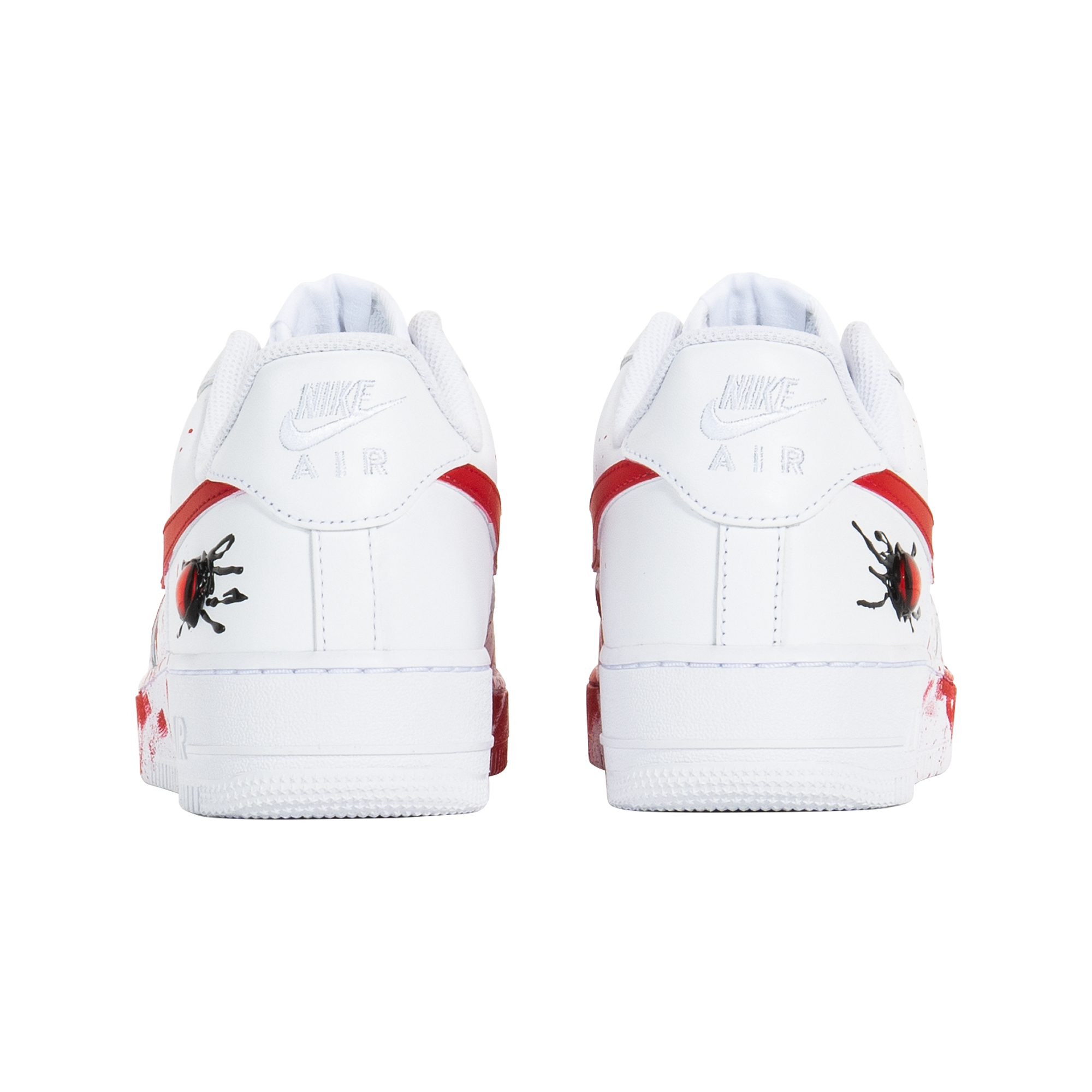 Nike Air Force 1 3 Times Laboratory Anti Slip Wear Resistant Low Top Skateboard Shoes Unisex White Red купить в интернет-магазине Yoocart с быстрой доставкой по России.