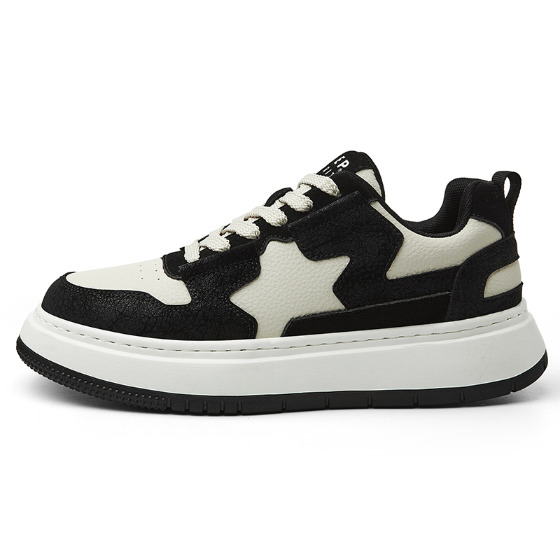 JEEP SPIRIT Low Top Skateboard Shoes Men's Graphite Black