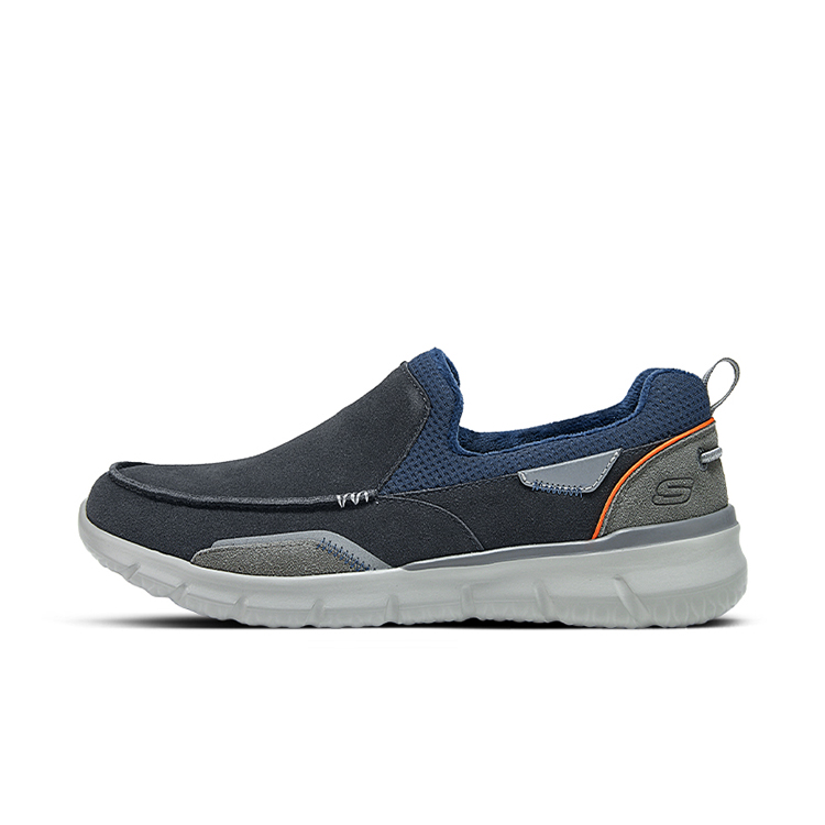 Skechers Anti-Slip Wear-Resistant Low-Top Casual Shoes Men's Blue