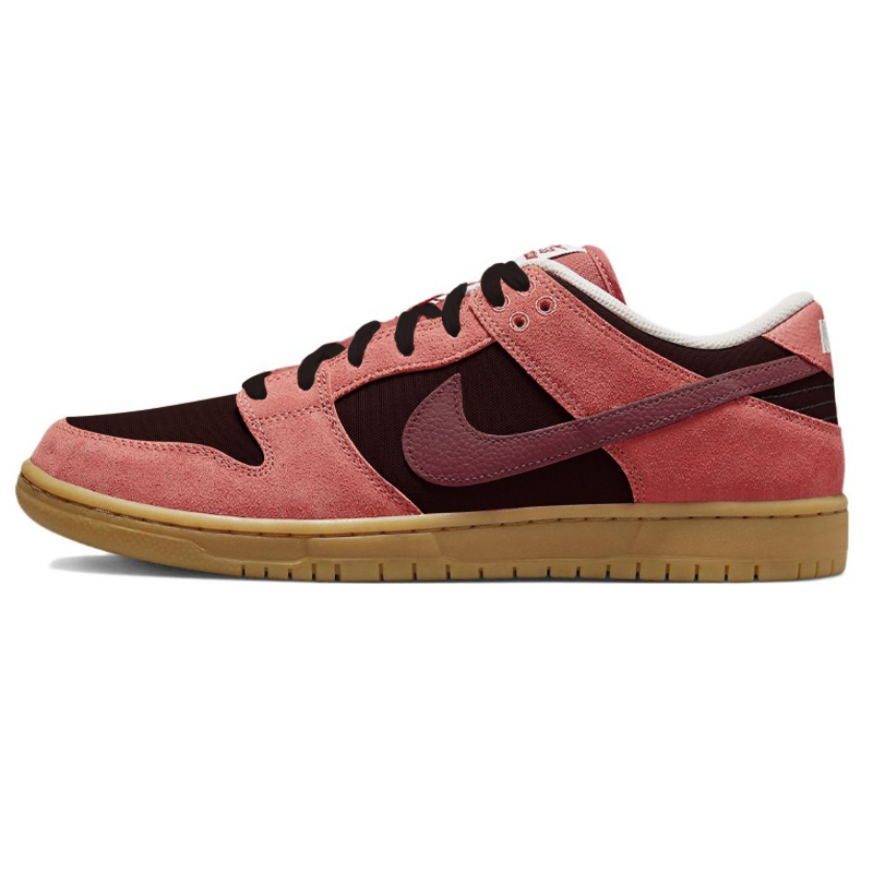 Nike Dunk SB Wear-Resistant Low-Top Skateboard Shoes Unisex Red Black