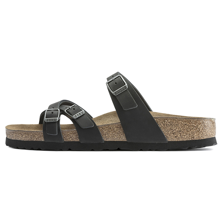Birkenstock Slide Slippers Women's Black Narrow Fit