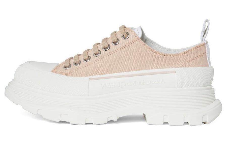 Alexander McQueen Tread Slick Low Lace Up Blush Bone Women's