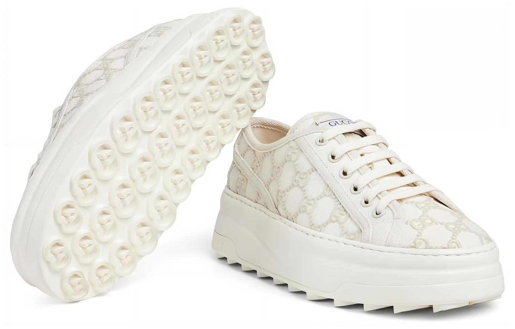 GUCCI Women's Tennis 1977 Low 'Off White Gg Embroideries' Women's купить в интернет-магазине Yoocart с быстрой доставкой по России.