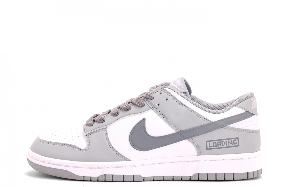 Nike Dunk Coverage Slip Resistant And Abrasion Resistant Low top Skateboard Shoes Unisex White Gray