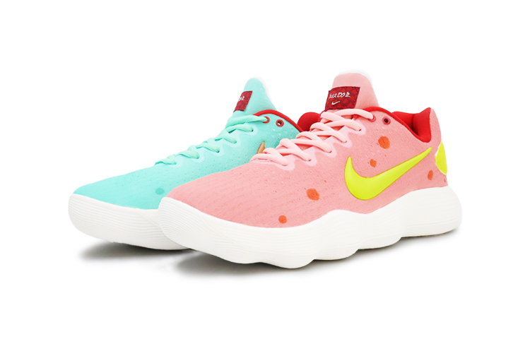 Nike Hyperdunk 2017 Low EP Slip Resistant Low Top Basketball Shoes Men's Pink Green