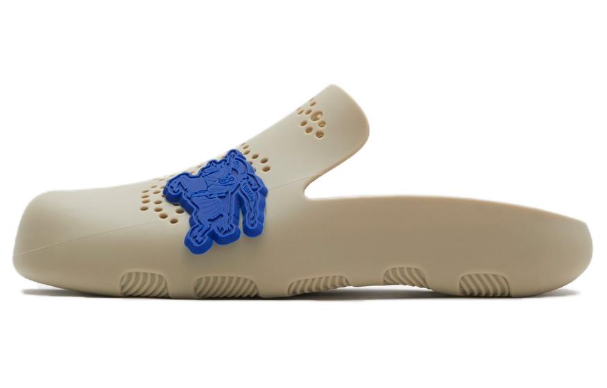 Burberry Quiet Closed Toe Slippers Men's Beige