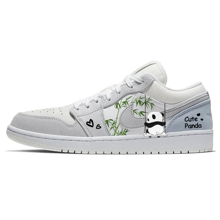 Jordan Air Jordan 1 Vintage Basketball Shoes Unisex Low Top White/Gray