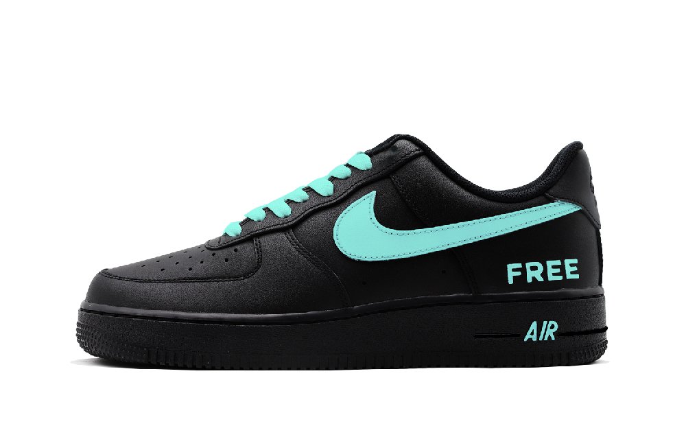 Nike Air Force 1 Black Warrior Free Vintage Classic Low Top Skateboard Shoes Unisex Blue
