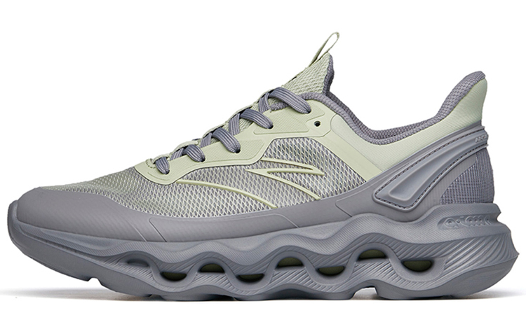 Anta Cushioning Anti-Slip And Wear-Resistant Low-Top Training Shoes Men's Green Gray