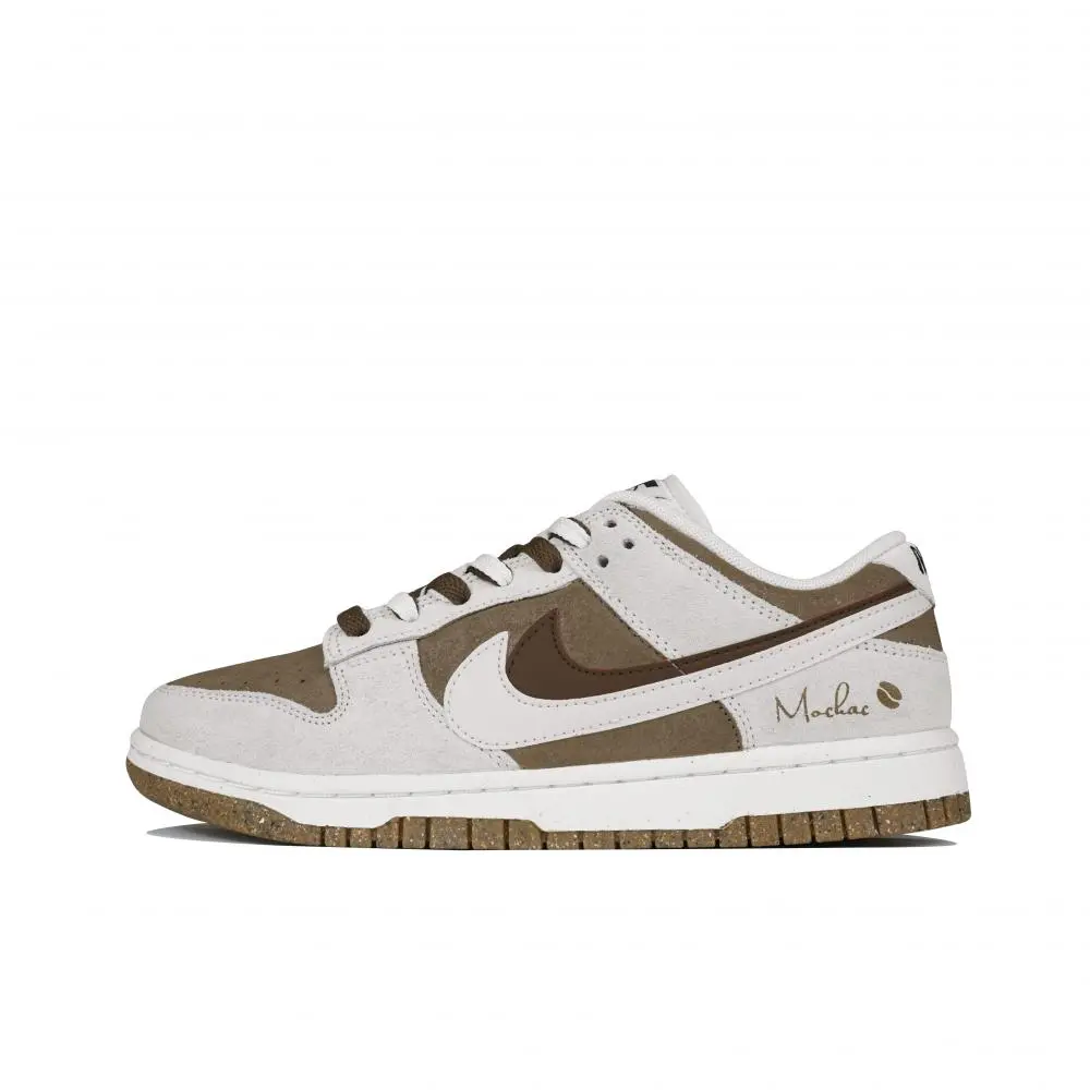 Nike Dunk Cushioning Wear-Resistant Low-Top Skateboard Shoes Women's Brown