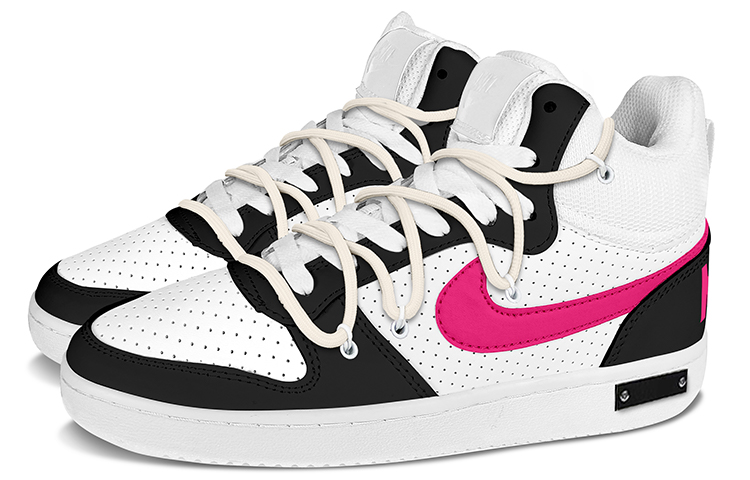 Nike Court Borough Low Mid Mid-Top Skateboard Shoes Men's Neon Pink купить в интернет-магазине Yoocart с быстрой доставкой по России.
