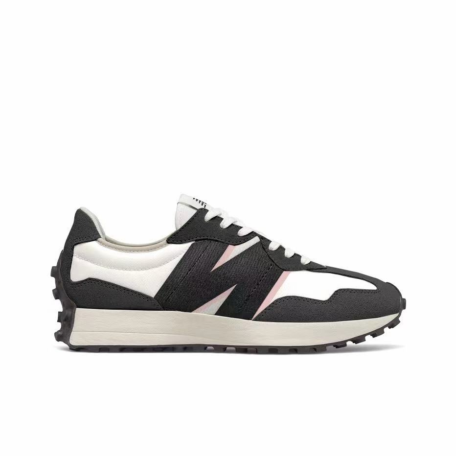 New Balance NB 327 Cushioning Abrasion Resistant Coverage Support Thermal Low top Running Shoes Unisex Black Pink