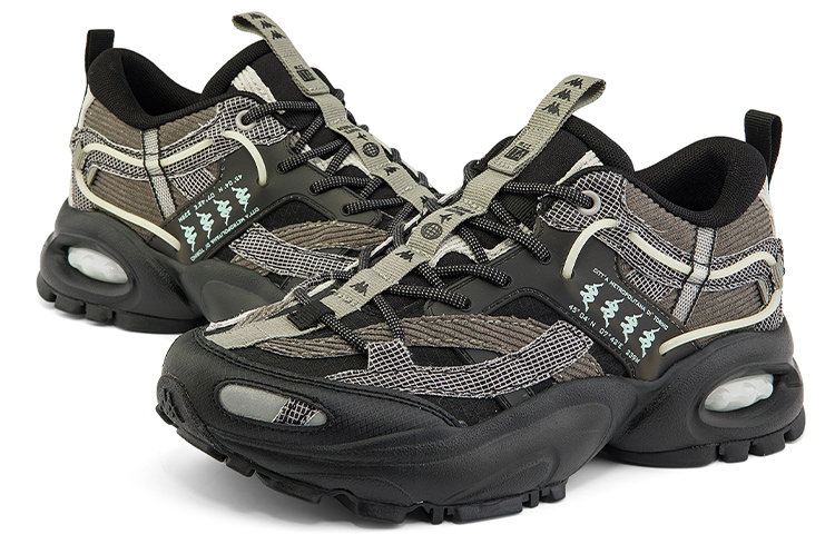 Kappa Coverage Low-Top Chunky Sneakers Unisex Black купить в интернет-магазине Yoocart с быстрой доставкой по России.