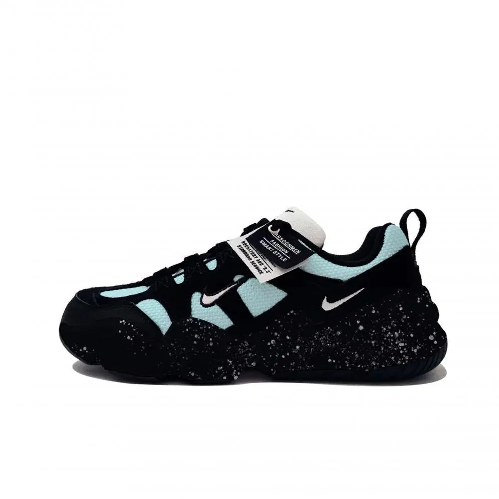 Nike Tech Hera Frost Cream Green Plum MH Plan Abrasion Resistant Low top Casual Shoes Unisex Black Cyan