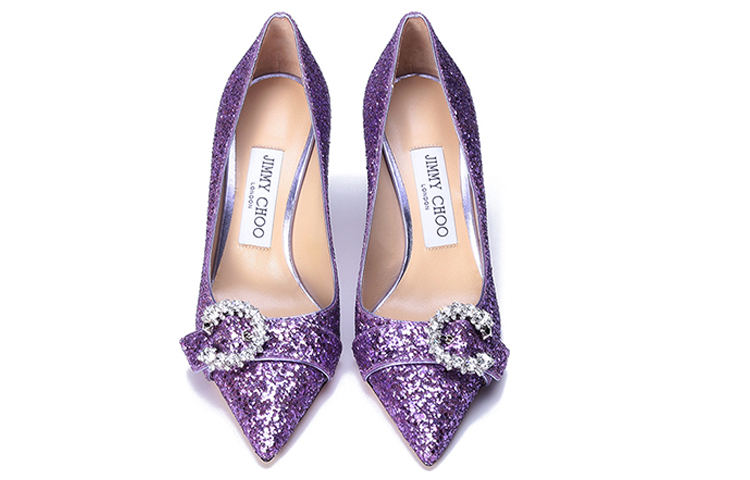 Jimmy Choo High Heels 8.5cm Women's Purple