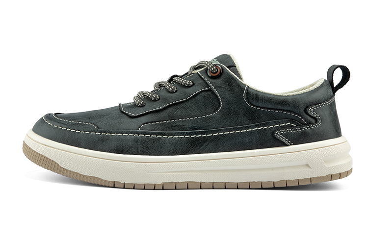 Jeep New Arrival Skateboard Shoes For Men's Fall Abrasion Resistant Low Top Skateboard Shoes Men's Black