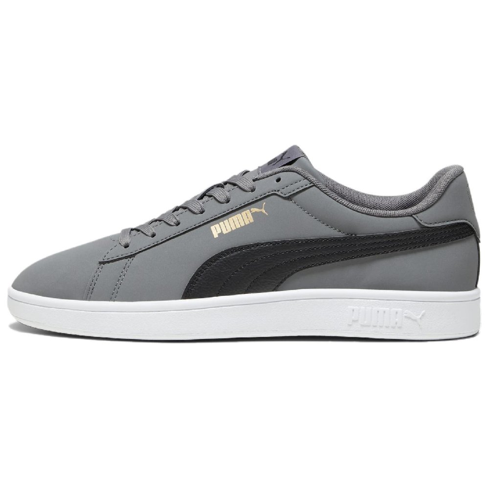 PUMA Smash 3.0 Anti Slip Wear Resistant Low Top Skateboard Shoes Unisex Dark Gray