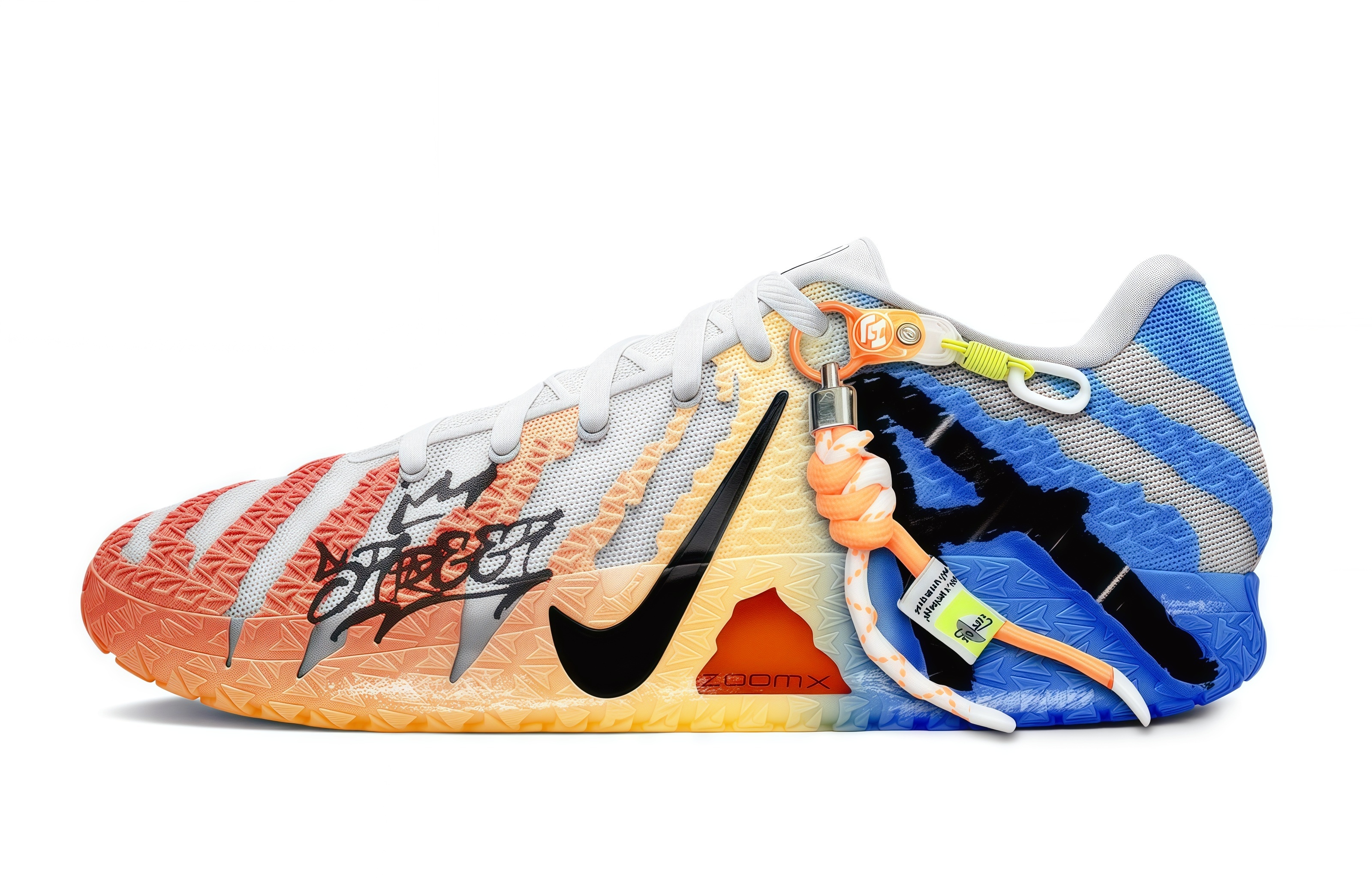 Nike Ja Morant 3 Graffiti Lock Low top Basketball Shoes Unisex Orange Blue купить в интернет-магазине Yoocart с быстрой доставкой по России.