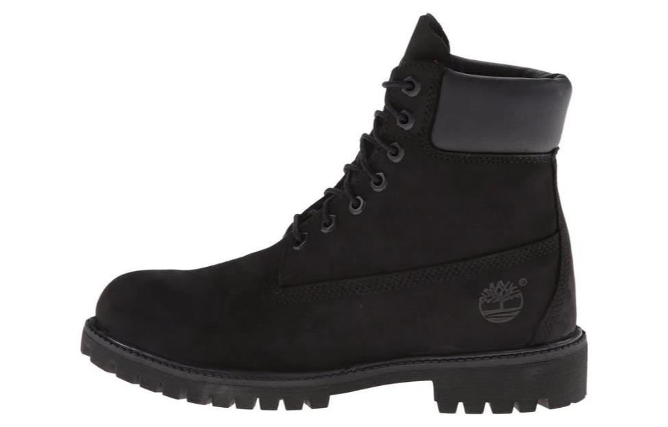 Timberland 6 Inch Premium Waterproof Boots Black Nubuck Women's