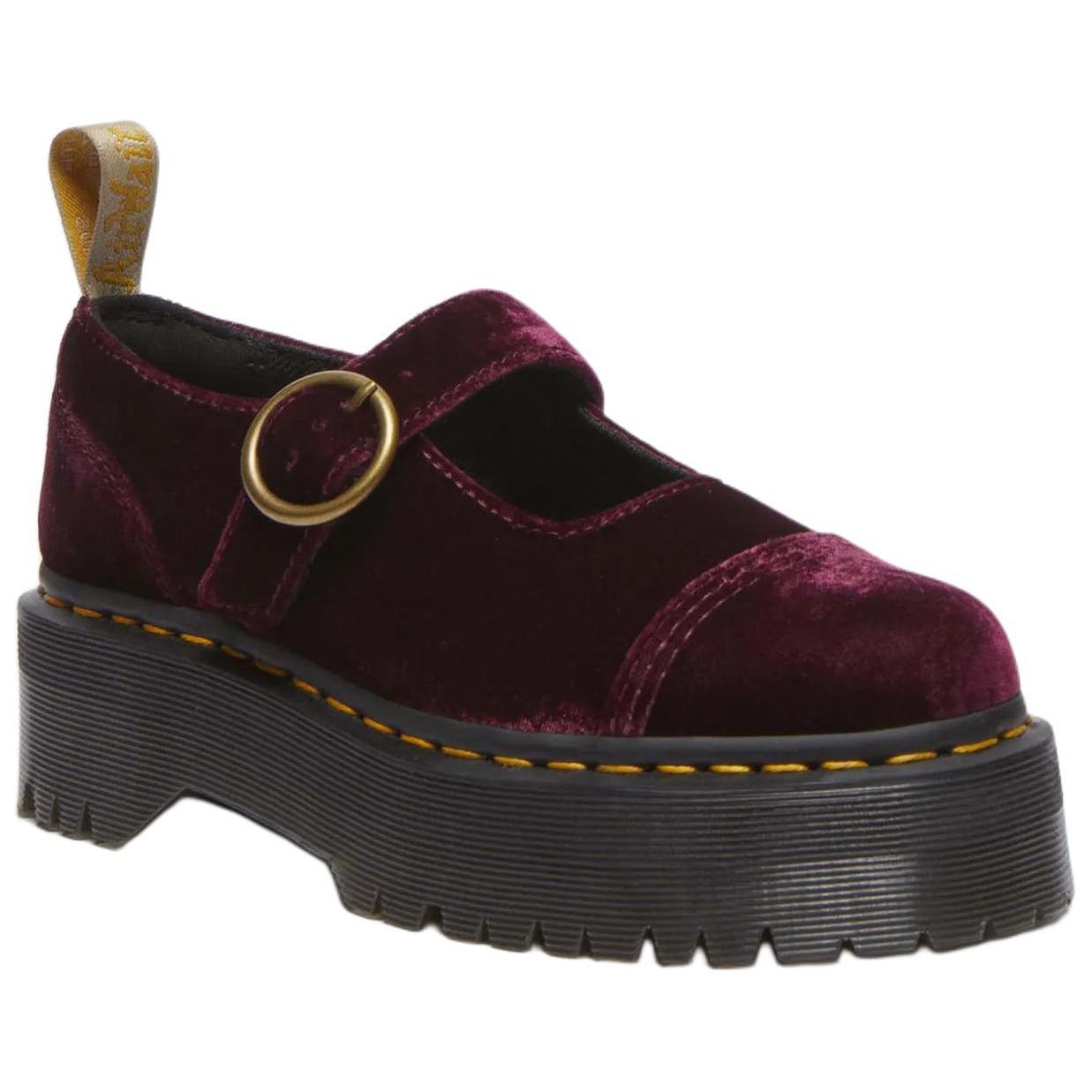 Dr.Martens ADDINA Platform Mary Jane Shoes 5cm Women's Cherry Red купить в интернет-магазине Yoocart с быстрой доставкой по России.