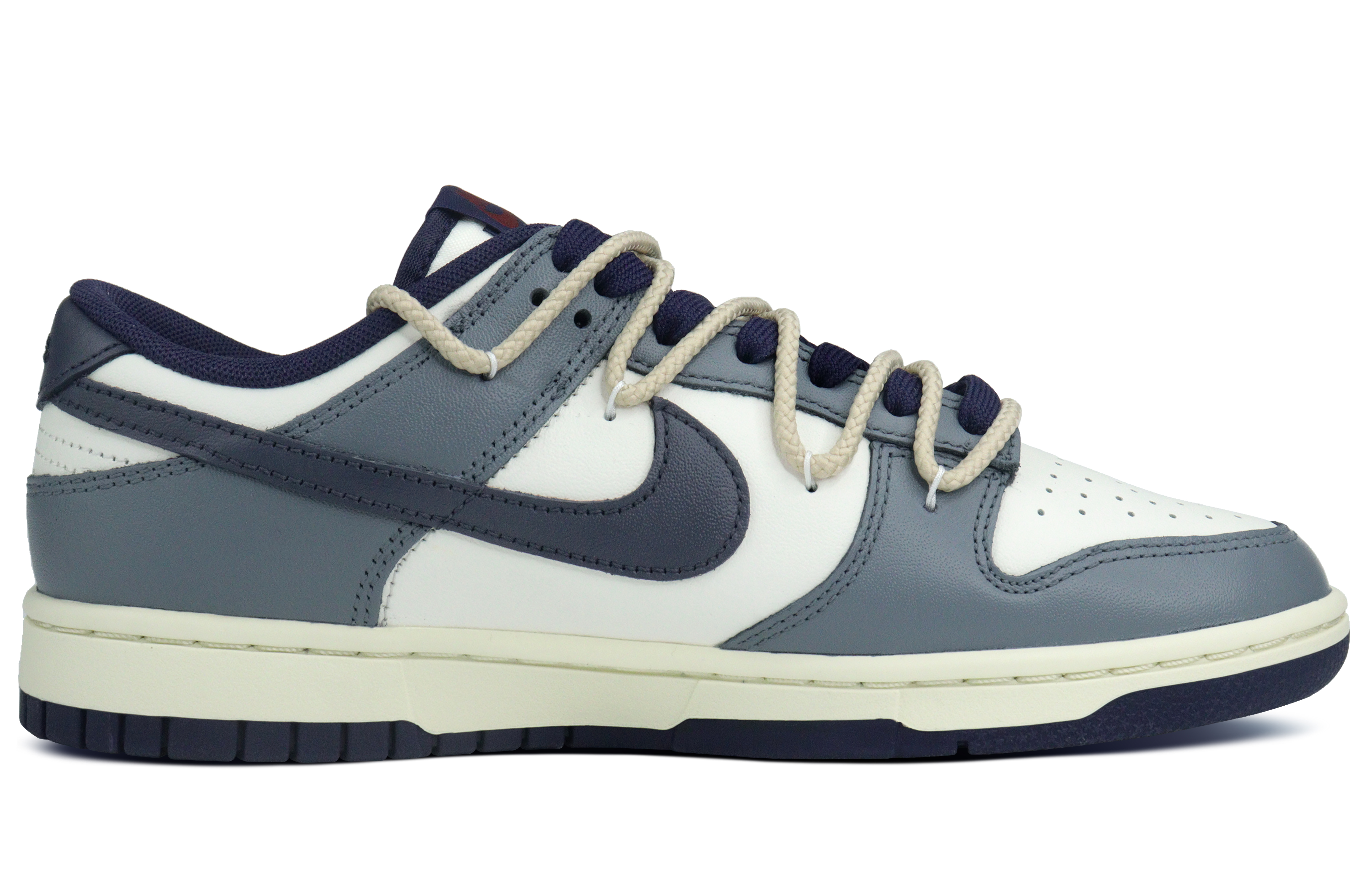 Nike Dunk Anti-Slip Wear-Resistant Low-Top Skateboard Shoes Men's Navy Blue White купить в интернет-магазине Yoocart с быстрой доставкой по России.