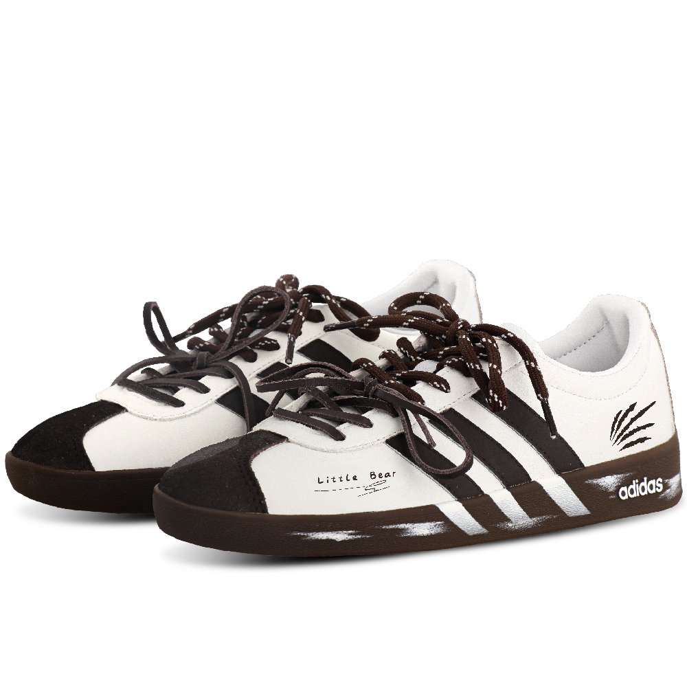 Adidas Neo VL Court 2.0 Skateboard Shoes Unisex Low Top Beige/White/Brown