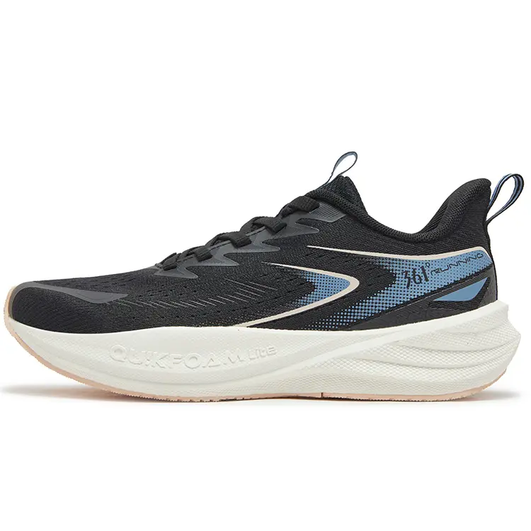 361° Speed Surge Float 1.0 Abrasion Resistant Breathable Slip Resistant Low Top Running Shoes Women's Black Blue