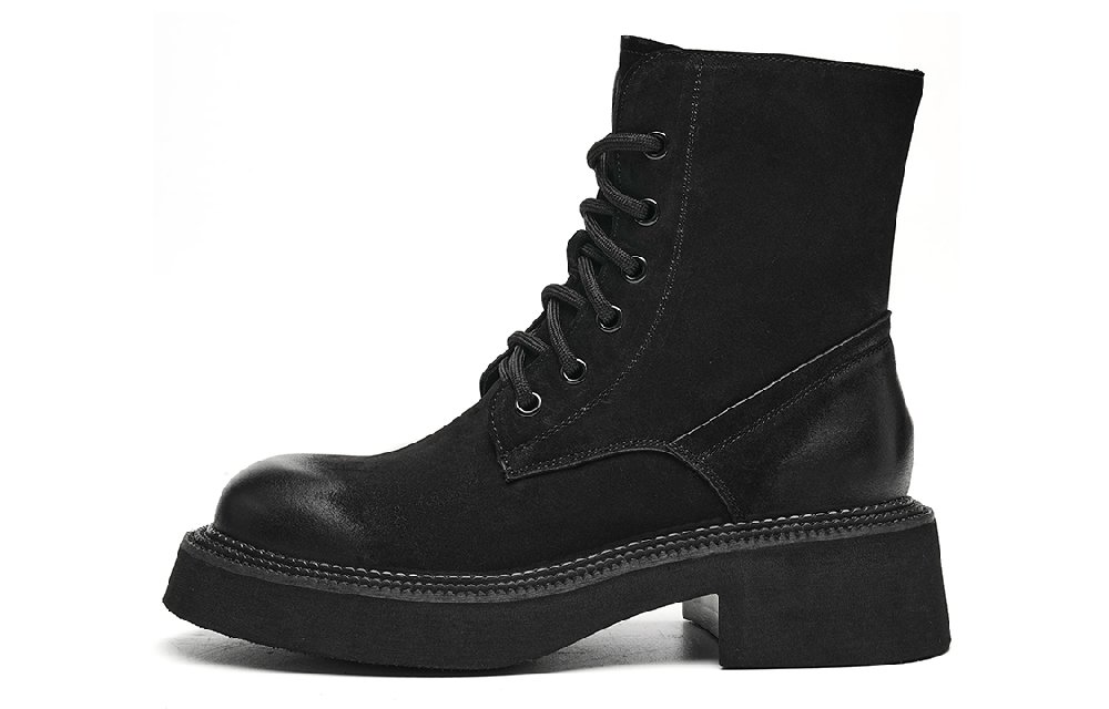 EBLAN Ankle Length Martin Boot Women's Black