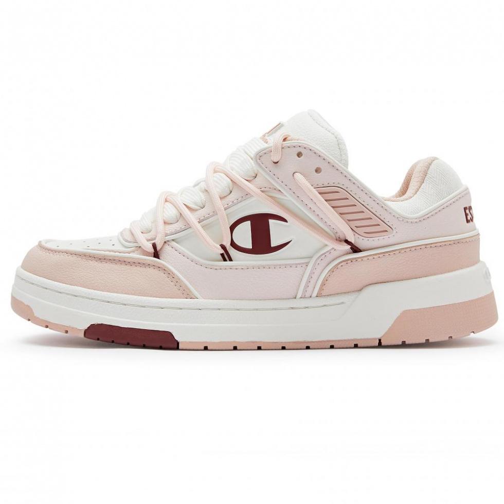 Champion Low-Top Skateboard Shoes Unisex Pink White