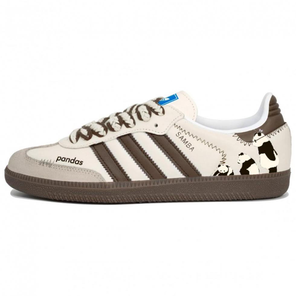 Adidas Originals SAMBA OG Lightweight And Breathable Low-Top Skateboard Shoes Unisex Beige Coffee
