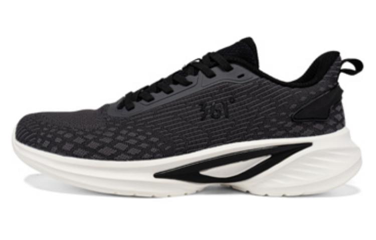 361° Cushioned Wear-Resistant Lightweight Low-Top Running Shoes Men's Black