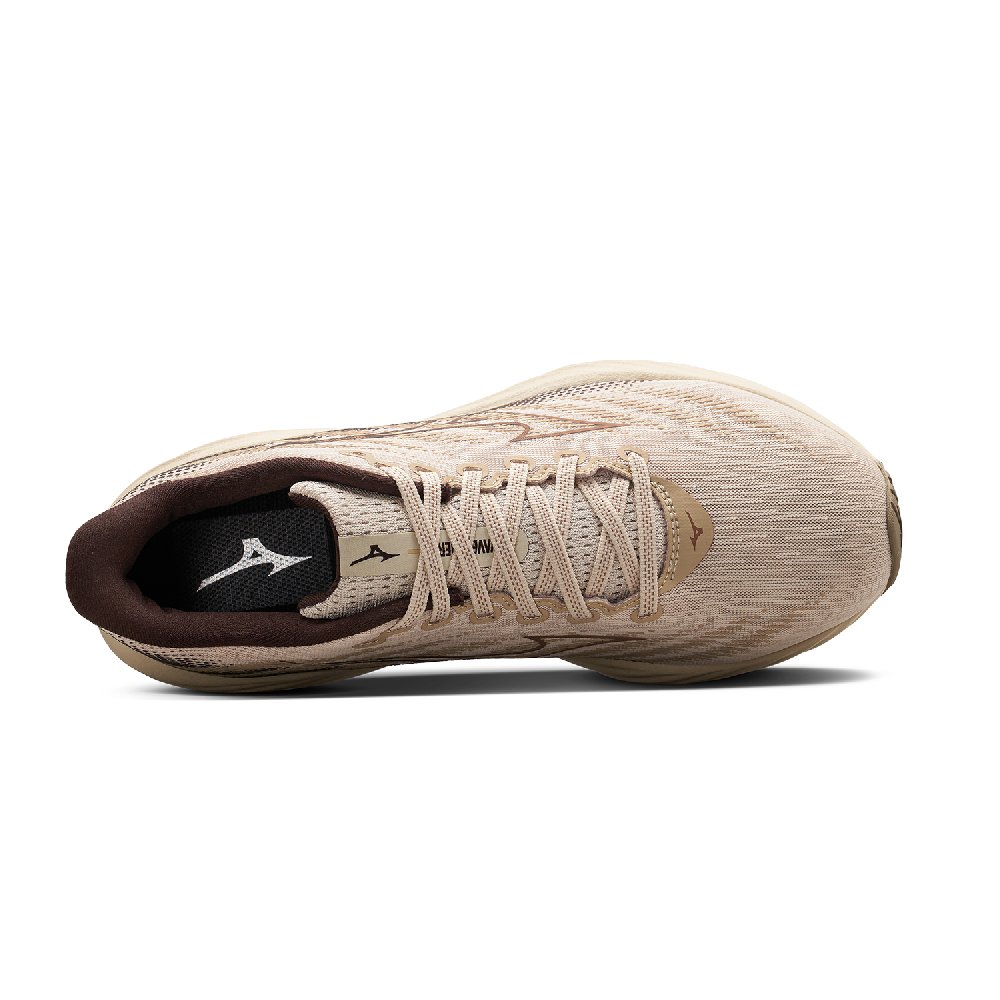 Mizuno Wave Rider 28 Rebound And Wear-resistant Low-Top Running Shoes Unisex Beige Brown
