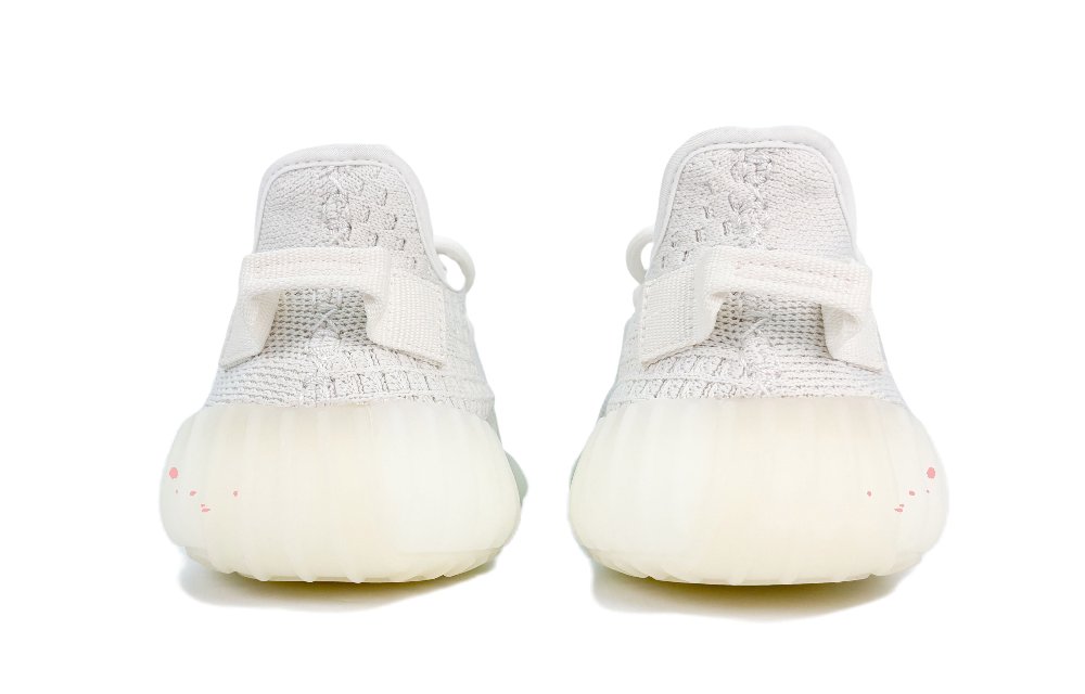 Adidas Originals Yeezy Boost 350 V2 Abrasion Resistant Low Top Casual Shoes Unisex White Red
