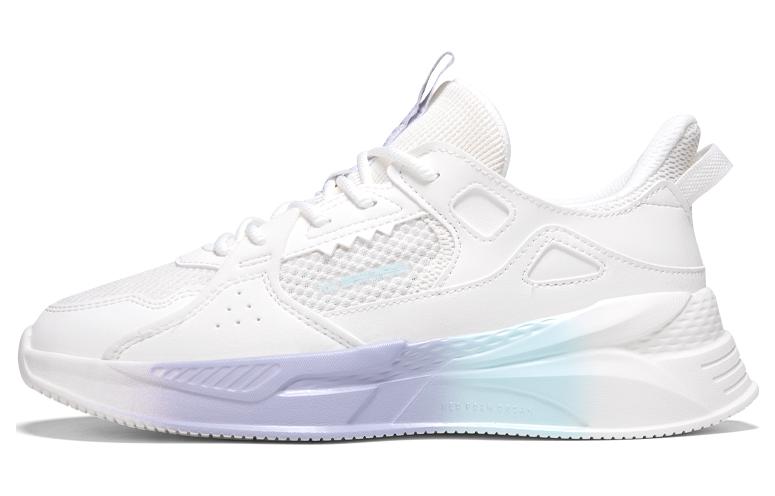 361° Cushioning Anti-Slip And Wear-Resistant Low-Top Sports Casual Shoes Women's White Blue