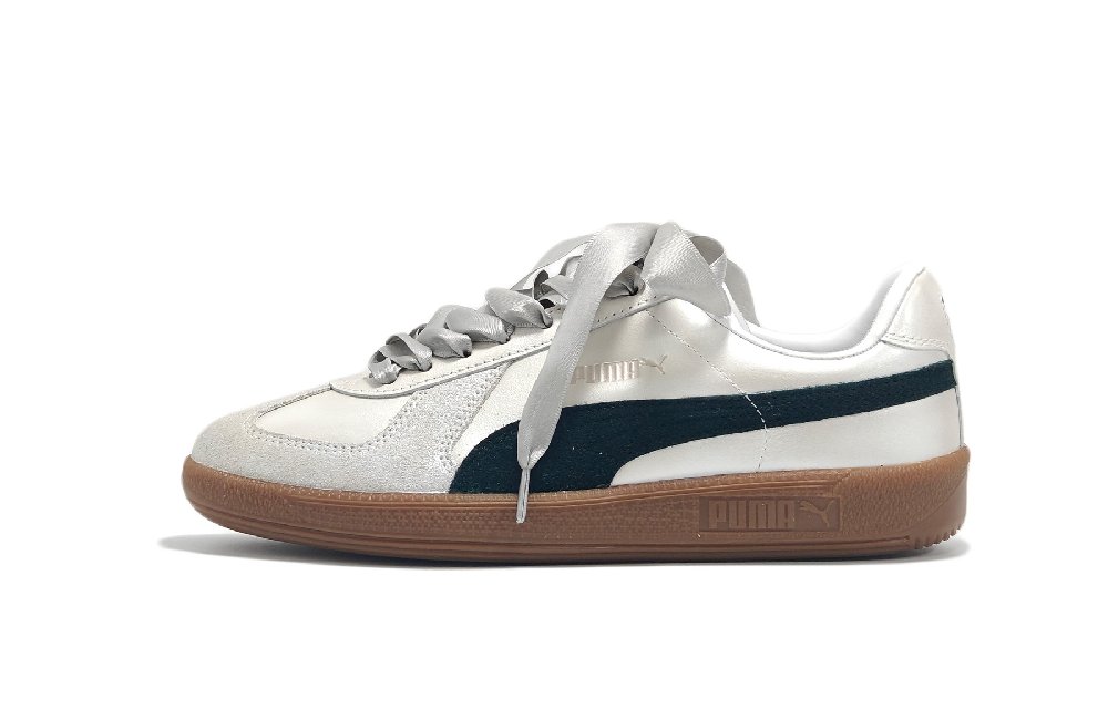 PUMA Army Trainer Lightweight Low Top Skateboard Shoes Unisex Silver