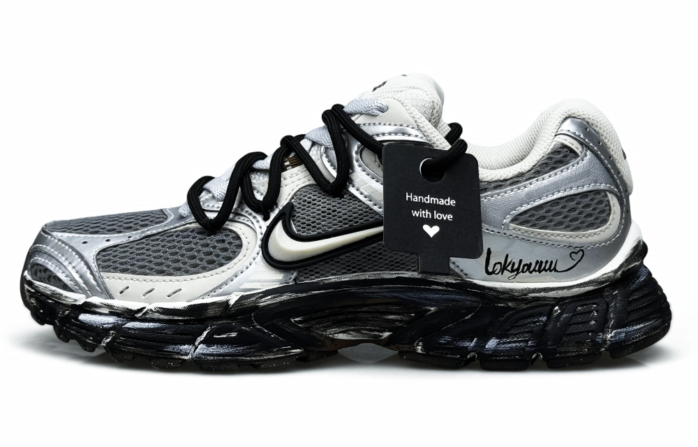 Nike V5 RNR Cushioning, Wear Resistant Low top Running Shoes Unisex Silver Gray