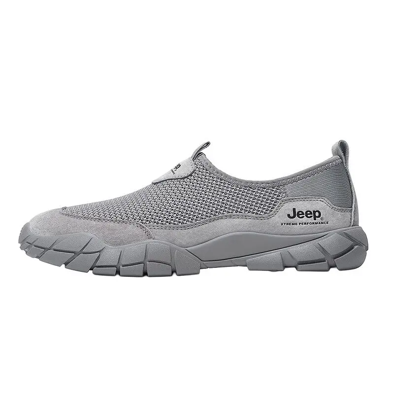 Jeep Low Top Hiking Shoes Men's Gray