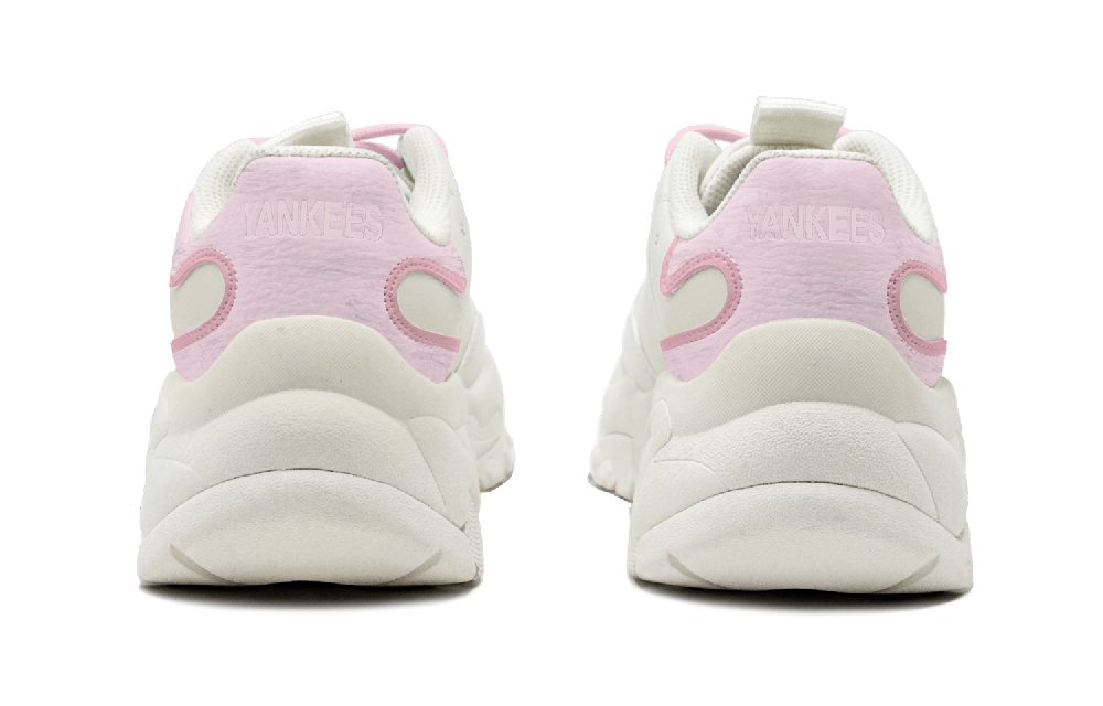 MLB Big Ball Chunky Abrasion Resistant Low Top Chunky Sneakers Unisex Pink