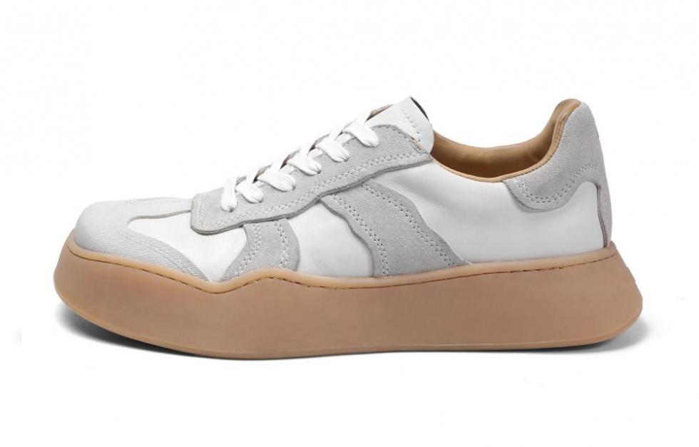 CROOKED CARD Anti-Slip Wear-Resistant Low-Top Skateboard Shoes Unisex White