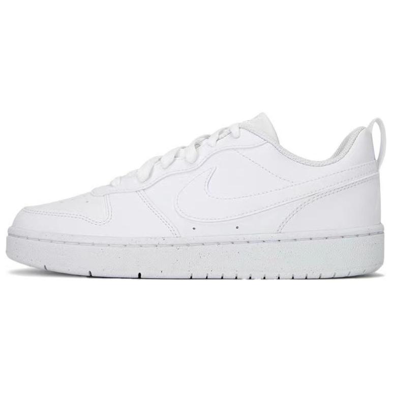 Nike Court Borough Spring Sea And Bright Moon Anti Slip Wear Resistant Low Top Skateboard Shoes GS White Green купить в интернет-магазине Yoocart с быстрой доставкой по России.