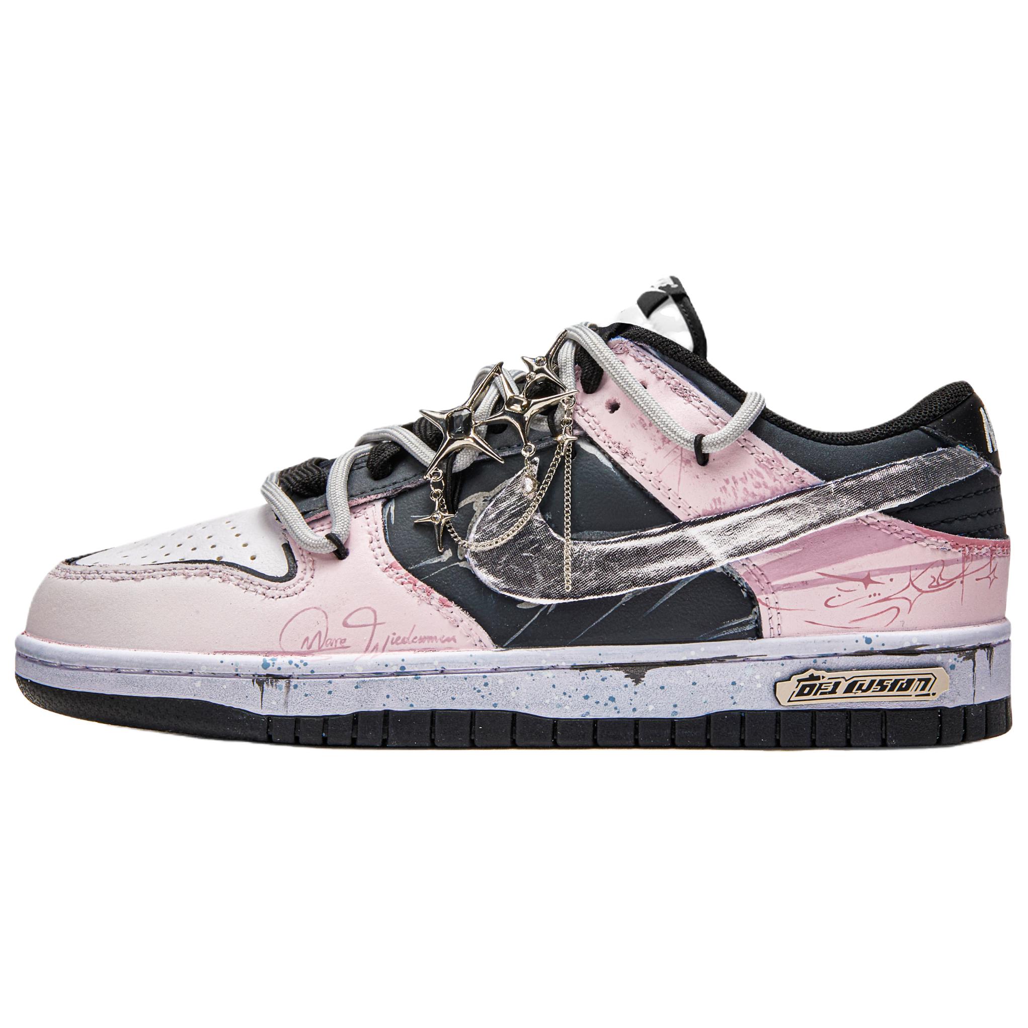 Nike Dunk Quick Dry And Abrasion Resistant Low top Skateboard Shoes Unisex Black Pink купить в интернет-магазине Yoocart с быстрой доставкой по России.