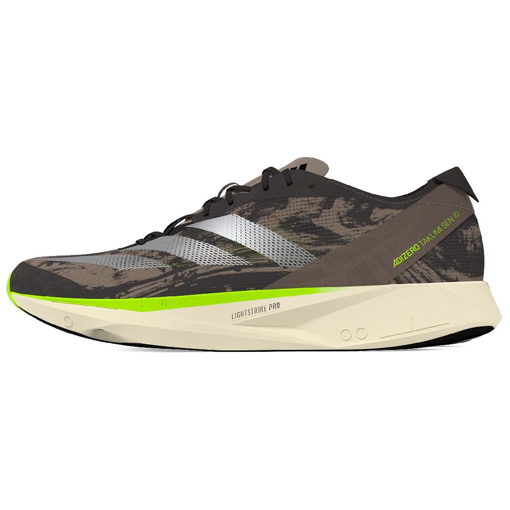 Adidas Adizero Takumi Sen 10 Low Top Marathon Racing Running Shoes Men's Brown Silver