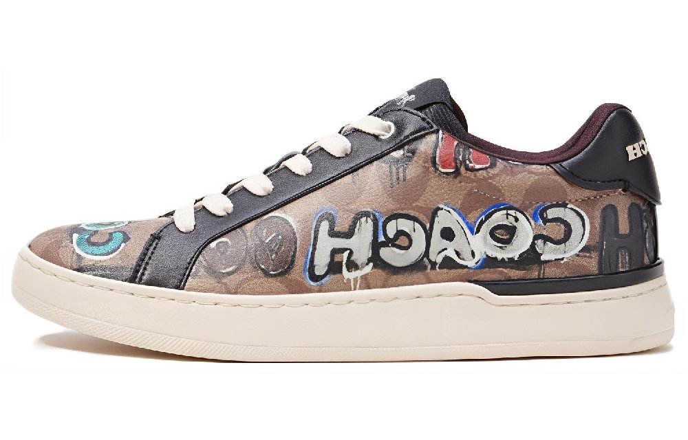 COACH Low-Top Skateboard Shoes Men's Brown